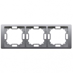 KONTAKT-SIMON Basic NEOS Ramka potrójna stal inox BMRC3/21