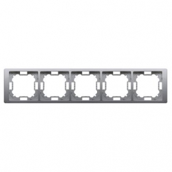 KONTAKT-SIMON Basic NEOS Ramka pięciokrotna stal inox BMRC5/21