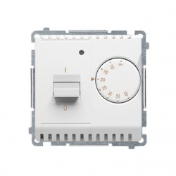 KONTAKT-SIMON Basic Regulator temperatur z czujnikiem wew. biay BMRT10w.02/11