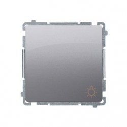 KONTAKT-SIMON Basic Przycisk światło stal inox BMS1.01/21