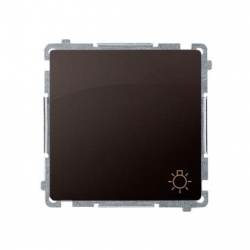 KONTAKT-SIMON Basic Przycisk światło 16AX czekoladowy BMS1A.01/47