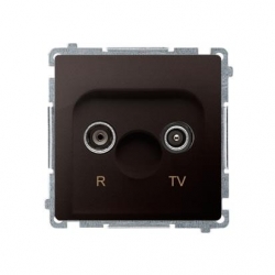 KONTAKT-SIMON Basic Gniazdo antenowe R/TV końcowe czekoladowy BMZAR1/1.01/47