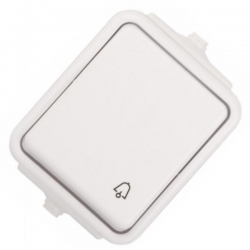 SCHNEIDER ELECTRIC Cedar Przycisk zwierny hermetyczny IP44 dzwonek 10A biały WNT101C01