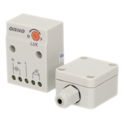 Orno Czujnik zmierzchowy z hermetycznÄ zewnÄtrznÄ sondÄ w puszce, IP65, 2300W