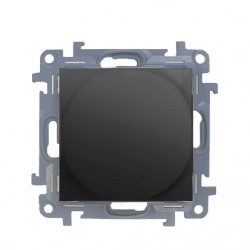 KONTAKT-SIMON Simon10 Ściemniacz obrotowy do LED ściemnialnych 230 V (moduł) 2–250 W; czarny mat. Maksymalna ilość zródeł LED - 10 szt.