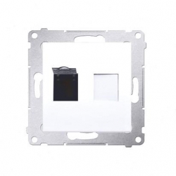 KONTAKT-SIMON Simon54 Gniazdo poj. RJ45 komp. RJ45 kat.6 biały D61.01/11