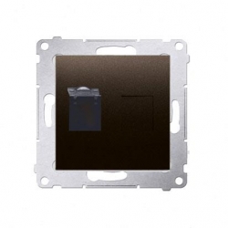 KONTAKT-SIMON Simon54 Gniazdo poj. komputerowe RJ45 kat6 brąz D61.01/46