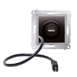 KONTAKT-SIMON Simon54 Ładowarka USB i micro-USB 5V/DC antracyt D75405.01/48