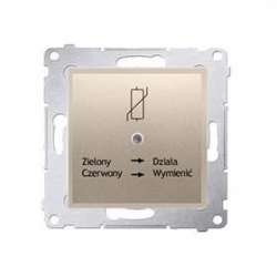 KONTAKT-SIMON Simon54 Ogranicznik przepięć złoty mat D75420.01/44