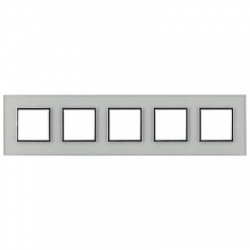 KOS-ELEKTRO SYSTEM DANTE Ramka pięciokrotna szklana CREATIVE GLASS SUPER WHITE 4501185