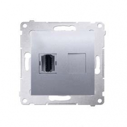 KONTAKT-SIMON Simon54 Gniazdo HDMI srebrny mat DGHDMI.01/43