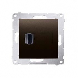 KONTAKT-SIMON Simon54 Gniazdo HDMI brąz mat DGHDMI.01/46