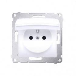 Kontakt-Simon Simon 54 Gniazdo wtyczkowe do wersji IP44 Z USZCZELKĄ (moduł) 16A, 250V~, zaciski śrubowe; biały  *Uszczelka do ramek S54 PREMIUM