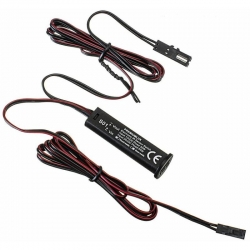 GTV Włącznik bezdotykowy uniwersalny 3w1 czarny 24W 12V / 48W 24V do szafek szuflad mebli Electronic IR sensor Switch DOPPEL