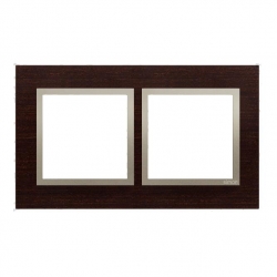 KONTAKT-SIMON Simon 54 Nature Ramka podwójna drewniana złote wenge DRN2/85