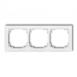 Karlik DECO Ramka uniwersalna potrójna z tworzywa DECO Soft biały PODTYNKOWY  IP 20 DRSO-3