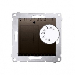 KONTAKT-SIMON Simon54 Regulator temp. z czujnikiem wew. brąz DRT10W.02/46