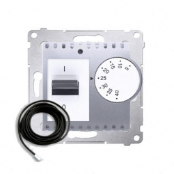 KONTAKT-SIMON Simon54 Regulator temp. 5-40°C IP20 srebrny mat DRT10Z.01/43