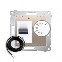 KONTAKT-SIMON Simon54 Regulator temp. 5-40°C IP20 złoty mat DRT10Z.01/44