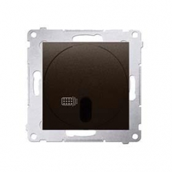 KONTAKT-SIMON Simon54 Ściemniacz 20-500W naciskowy zdalnie ster. brąz DS13T.01/46