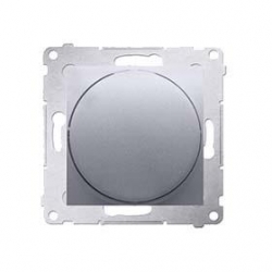 KONTAKT-SIMON Simon54 Ściemniacz 20-500W naciskowo-obrotowy srebrny DS9T.01/43