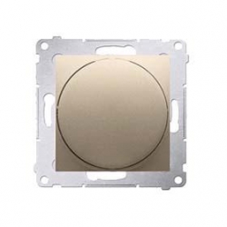 KONTAKT-SIMON Simon54 Ściemniacz 20-500W przyciskowo-obrotowy złoty DS9T.01/44