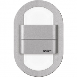 SKOFF KINKIET DUO RUEDA – G(al u) / W (biały) [obud. Aluminium]