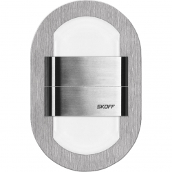 SKOFF KINKIET DUO RUEDA – K(sz lif) / WW (ciepły biały) [obud. INOX] [I
