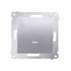 KONTAKT-SIMON Simon54 Łącznik 1-biegunowy z sygnalizacją załączenia aluminium mat DW1ZL.01/43