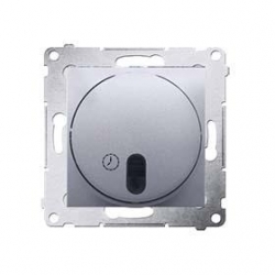 KONTAKT-SIMON Simon54 Łącznik z opóź. wyłaczenia srebrny mat DWC10T.01/43