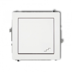 Karlik DECO łącznik schodowy biały PODTYNKOWY bez ramki IP20 10AX 250V DWP-3