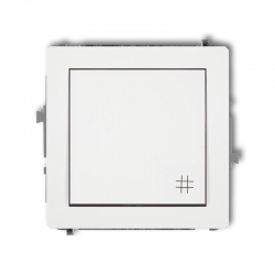 Karlik DECO łącznik krzyżowy biały PODTYNKOWY (bez piktogramu) bez ramki IP20 10AX 250V DWP-6.1