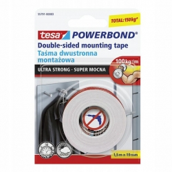 TESA Taśma montażowa POWERBOND super mocna 1,5m 19mm 55791-00003-01
