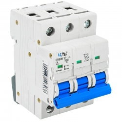 Wyłącznik nadprądowy 3P C 6A 6kA AC LC-Tec EBS9B-3C/6 5902838493038