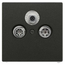 JUNG LS990 gniazdo RTV-SAT końcowe ciemne aluminium