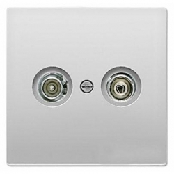 JUNG LS990 gniazdo RTV końcowe aluminium