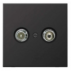 JUNG LS990 gniazdo RTV końcowe aluminium ciemne