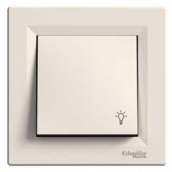 SCHNEIDER ELECTRIC ASFORA Przycisk światło IP44 kremowy EPH0900223