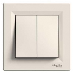SCHNEIDER ELECTRIC ASFORA Przycisk podwójny kremowy EPH1100123