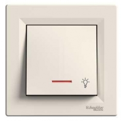 SCHNEIDER ELECTRIC ASFORA Przycisk światło z podśw. kremowy EPH1800123
