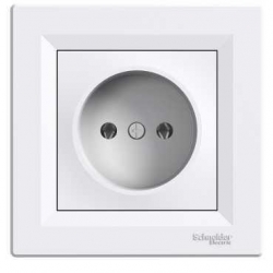 SCHNEIDER ELECTRIC ASFORA Gniazdo pojedyncze b/u białe EPH3000121