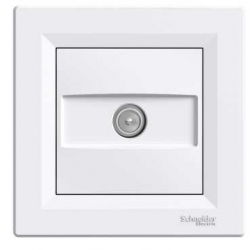 SCHNEIDER ELECTRIC ASFORA Gniazdo antenowe TV przelotowe 8dB białe EPH3200