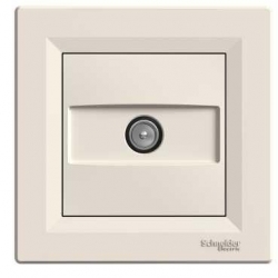 SCHNEIDER ELECTRIC ASFORA Gniazdo antenowe TV przel. 8dB krem EPH3200323