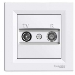 SCHNEIDER ELECTRIC ASFORA Gniazdo antenowe RTV końc 1dB białe EPH3300121