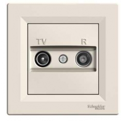 SCHNEIDER ELECTRIC ASFORA Gniazdo antenowe RTV końcowe 1dB krem EPH3300123