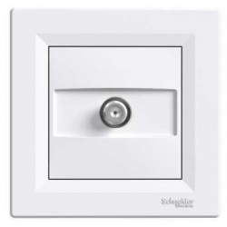 SCHNEIDER ELECTRIC ASFORA Gniazdo antenowe SAT przel 4dB białe EPH3700221