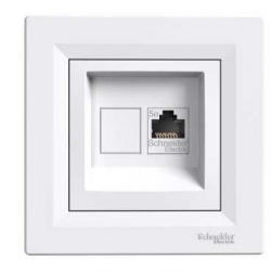 SCHNEIDER ELECTRIC ASFORA Gniazdo komp poj RJ45 kat.6 białe EPH4700121