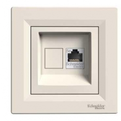 SCHNEIDER ELECTRIC ASFORA Gniazdo komp poj RJ45 kat.6 kremowe EPH4700123