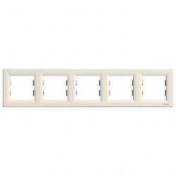SCHNEIDER ELECTRIC ASFORA Ramka pięciokrotna pozioma kremowa EPH5800523