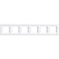 SCHNEIDER ELECTRIC ASFORA Ramka sześciokrotna pozioma biała EPH5800621